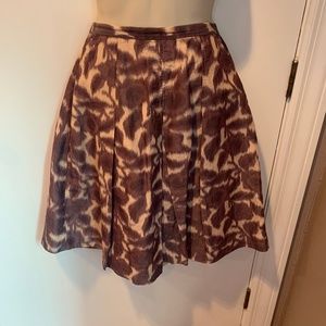 Prize linen/silk pleated skirt